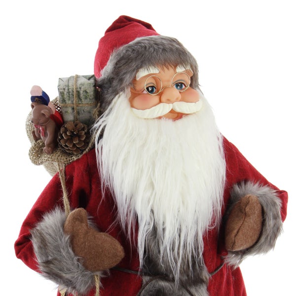 FRANK FLECHTWAREN | Figur Großer Nikolaus, TEXTIL, KUNSTSTOFF, ca. Höhe 60 cm