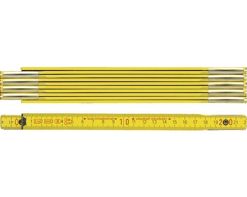 Meterstab BMI Holz 2 m gelb