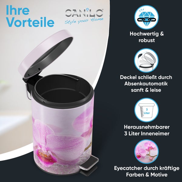 Sanilo Kosmetikeimer 3L mit Absenkautomatik Blooming