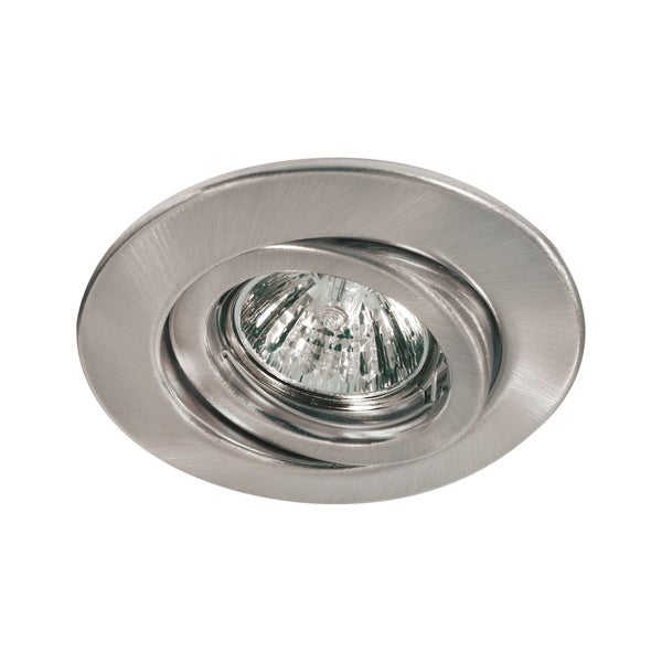 Einbauleuchte Quality schwenkbar rund 110mm 20° GU5,3 max. 50W 12V dimmbar Eisen gebürstet