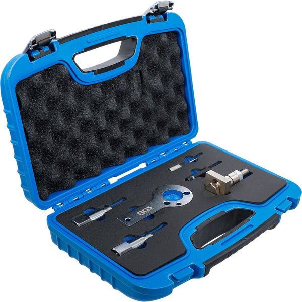 Steuerketten Werkzeugsatz im blauen Werkzeugkoffer