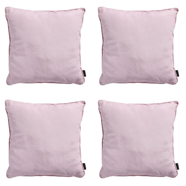 Dekokissen Panama zartrosa - ca. 60x60 cm - 4er-Set