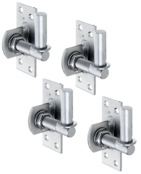 Set von vier verstellbaren Torbändern aus Metall zur Montage an Pfosten oder Wänden