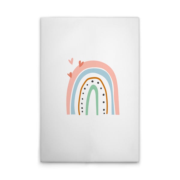 Dekorative Leinwand mit Regenbogenmotiv