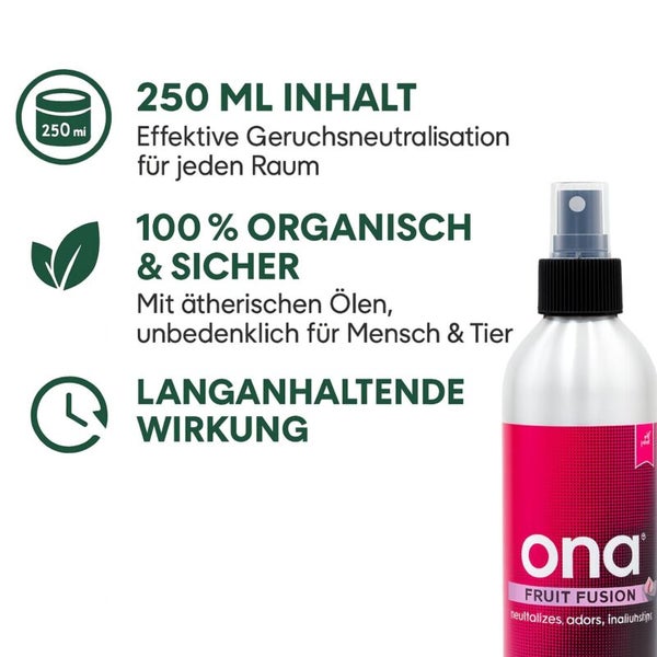 Ona Fruit Fusion Raumspray zur Geruchsneutralisation