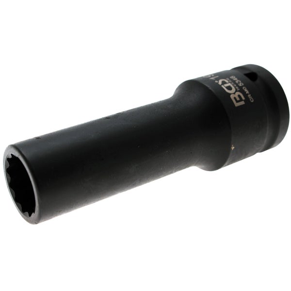 BGS Kraft-Steckschlüssel-Einsatz Zwölfkant tief Antrieb Innenvierkant 20 mm (3/4) SW 19 mm - 5346