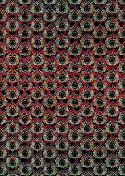 Pfauenfeder-Muster für Dekorationszwecke