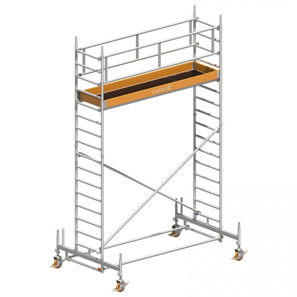 Rollgerüst mit Arbeitsbühne von Layher
