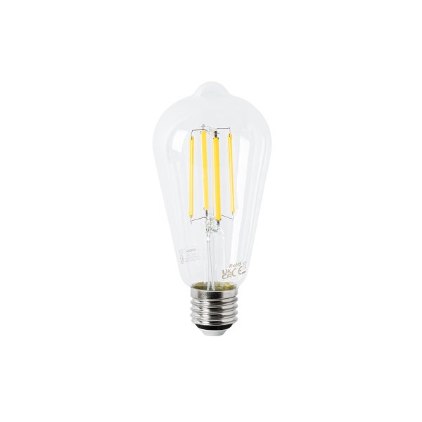 LED-Filament-Leuchtmittel in Edison-Form ST64 mit E27-Sockel.