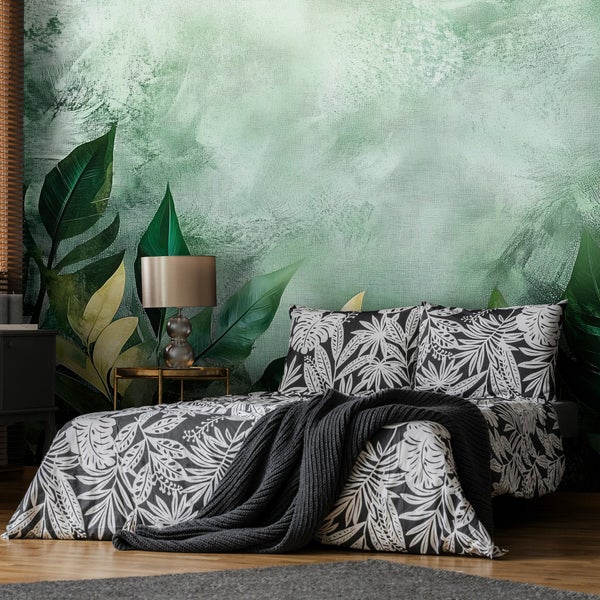 Fototapete Blätter Natur Wohnzimmer Vlies Tapete 400x280 cm