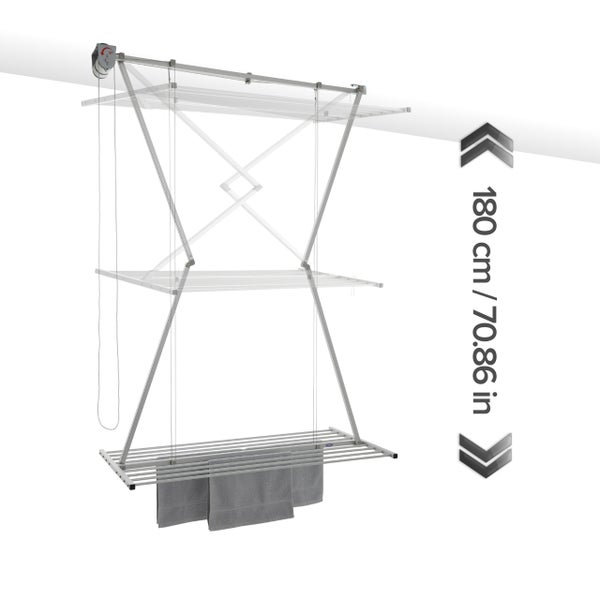 Deckenwäschetrockner mit einer Höhe von 180 cm