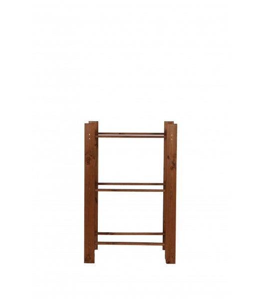 PROREGAL Getränkekistenregal Pinepeak HxBxT 107,4 x 70 x 38,8 cm Für 3 Kisten Kiefernholz Braun