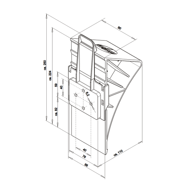 Spielwürfel mit Tunneldurchgang für Kinder