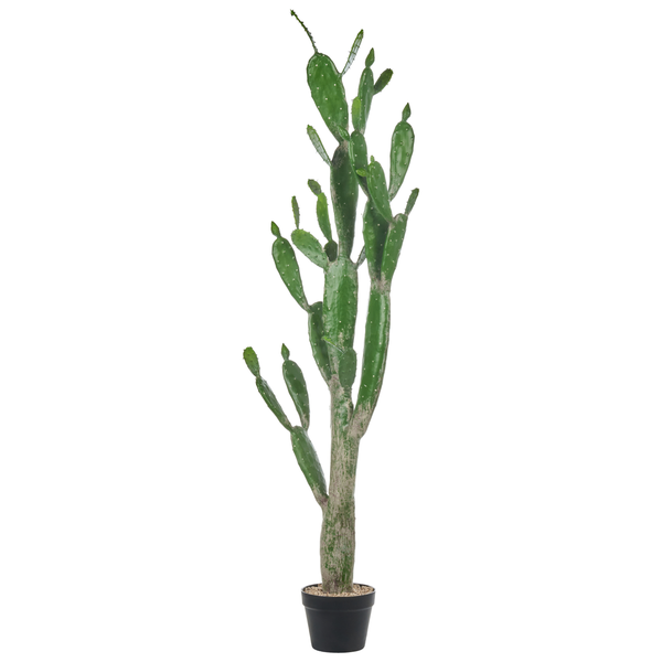 Kunstpflanze OPUNTIA CACTUS 150 cm Grün
