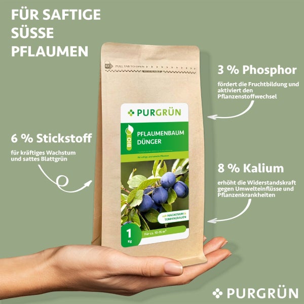 Purgrün Bio-Pflaumenbaum-Dünger 1 kg