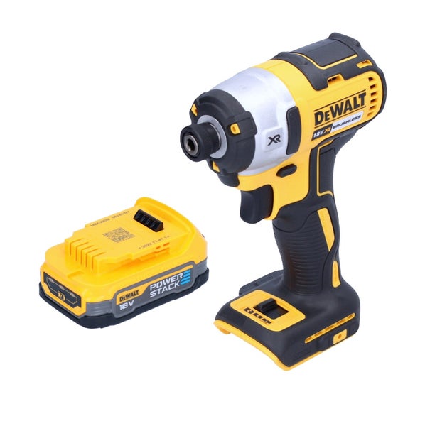 DeWalt 18-Volt-Akku-Schlagschrauber mit bürstenlosem Motor und einem Powerstack-Akku.