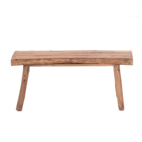 Sitzbank Malu 93 Teak Massivholz naturfarben