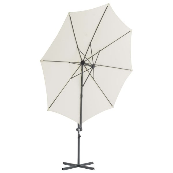 Ampelschirm mit Stahl-Mast 300 cm Sandweiß