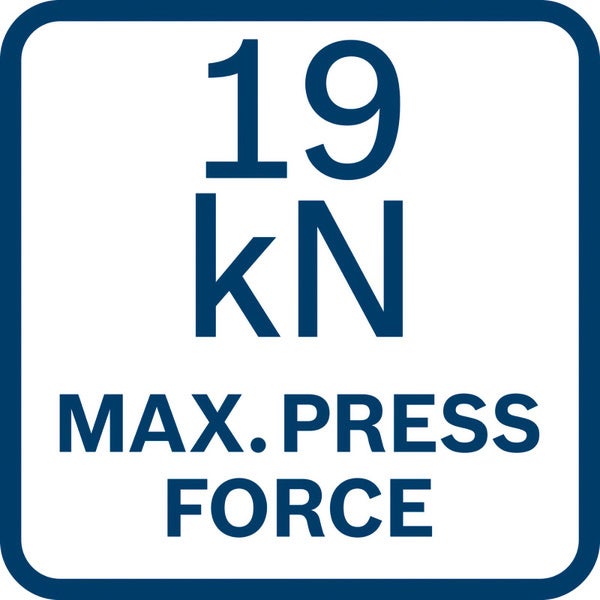 19 kN maximale Presskraft