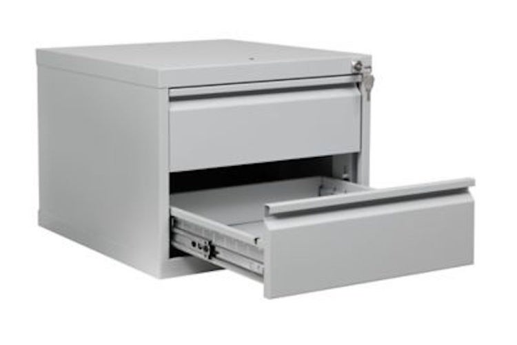 PROREGAL Werkbank Cricket Mit 2 Schubladen Und Ablageboden HxBxT 84 x 120 x 60 cm Traglast 150 kg Grau-Buche