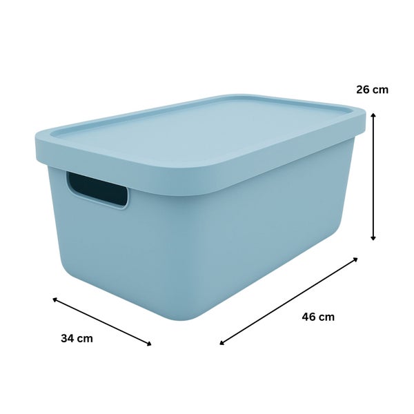 Aufbewahrungsbox mit Deckel, 46 x 34 x 26 cm