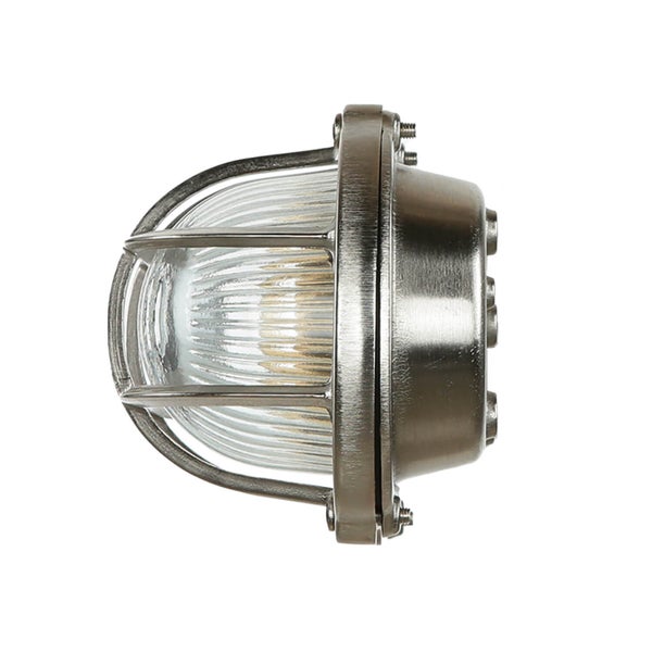 Robuste Wandleuchte mit Schutzgitter