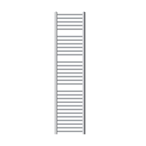 ECD Germany Badheizkörper - 400 x 1800 mm - Chrom - gebogen mit Seitenanschluss - Heizkörper Handtuchwärmer Handtuchtrockner Handtuchheizkörper Handtuchheizung Heizung