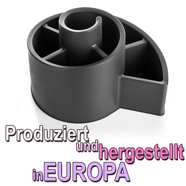 Schreibtischorganizer aus Kunststoff, hergestellt in Europa