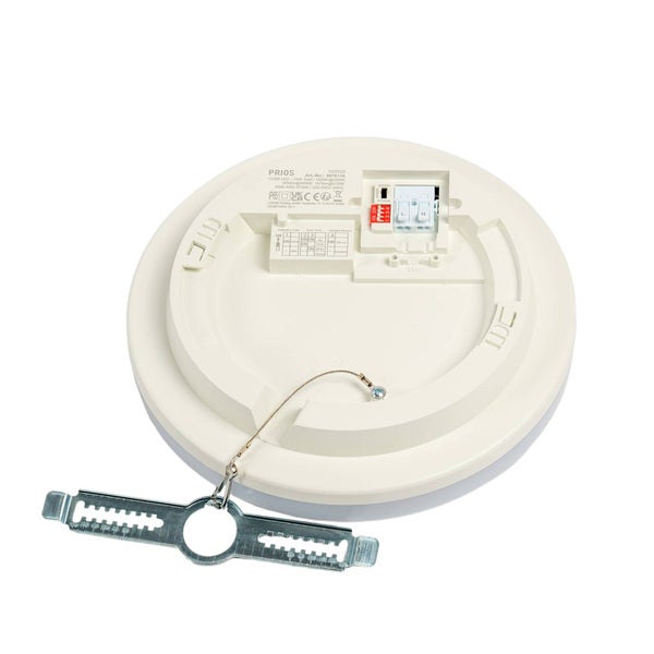 PRIOS LED Deckenlampe mit Sensor Artin Bewegungsmelder (Modern) in Weiß (1 flammig, ) - Deckenleuchte Lampe Badezimmerleuchte