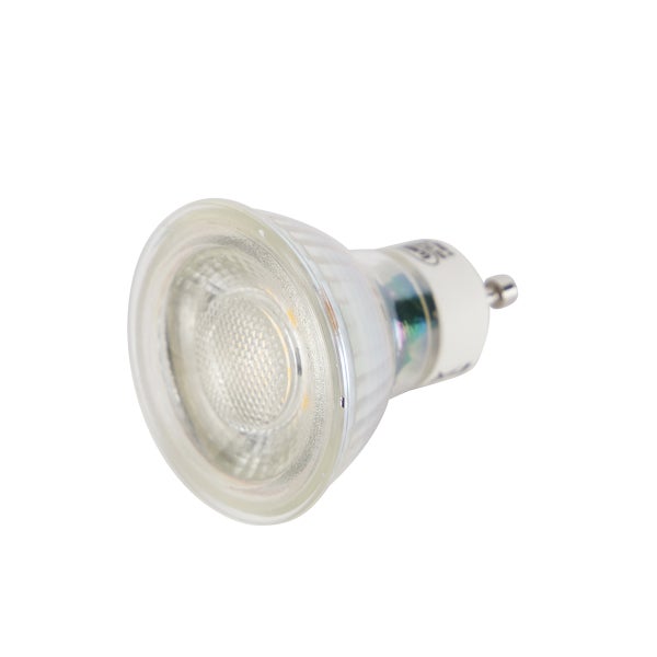 LED Leuchtmittel mit GU10 Sockel in Reflektorform.