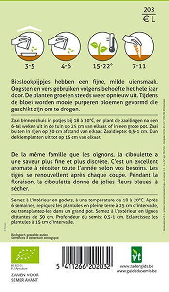 Informationen zum Aussäen von Schnittlauch