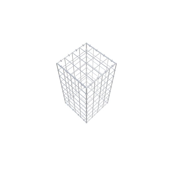 Gabione 80 cm x 40 cm x 40 cm (L x H x T), Maschenweite 10 cm x 10 cm, C-Ring