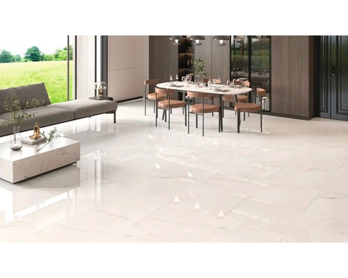 Wand- und Bodenfliese Venato beige 60x120cm rektifiziert