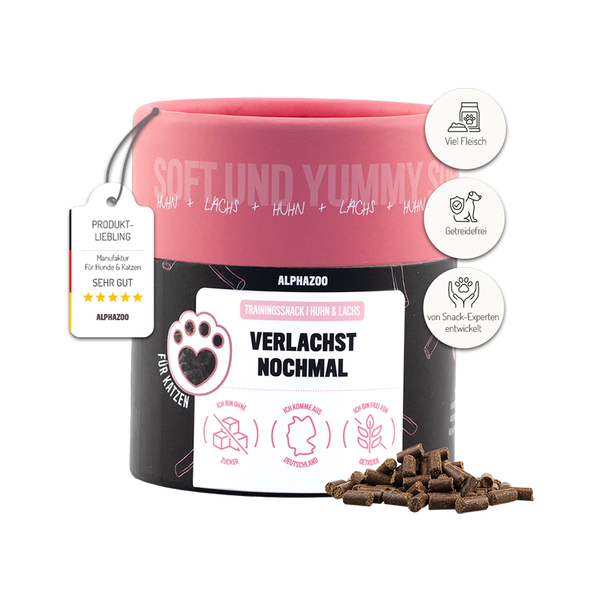 Alphazoo Trainingssnack Huhn und Lachs für Katzen