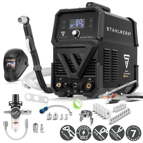 STAHLWERK CUT 80 P Digital Plasmaschneider mit Zubehör