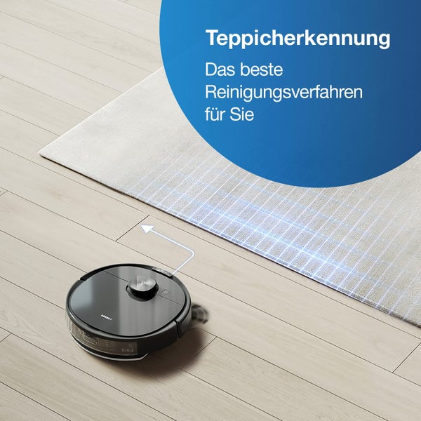 Nass-Trocken-Saugroboter ECOVACS  DEEBOT N8 Black, 40 W, mit Wischfunktion