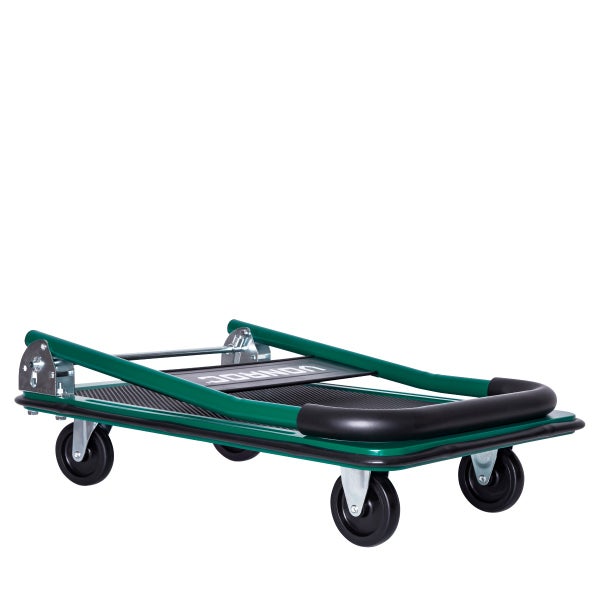 Vonroc Transportroller mit klappbarem Griff, Plattformwagen mit vier Lenkrollen für einfachen Lastentransport