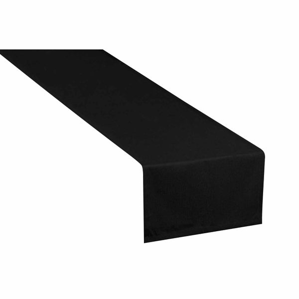 1 St. Blickdichter Tischläufer DOVE Schwarz 50 x 150 cm