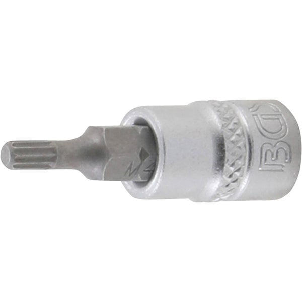 BGS Bit-Einsatz Antrieb Innenvierkant 6,3 mm (1/4) Innenvielzahn (für XZN) M4 - 5105-M4