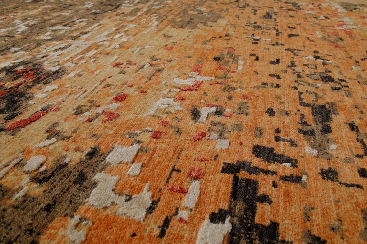 Esprit Kurzflor Teppich Orange aus Wolle East Village 50x80 cm