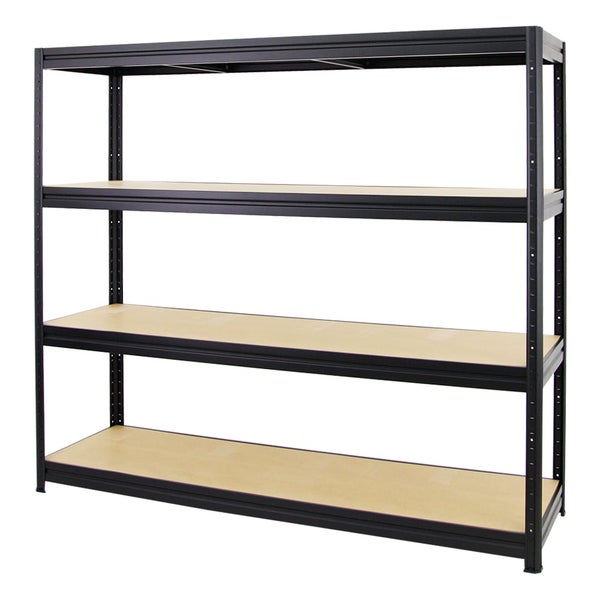 PROREGAL Mega Deal 2er-Sparset Profi-Schwerlastregal DINO HxBxT 180x180x60cm Fachlast 500kg Schwarz