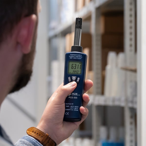 PCE Hygrometer Feuchtemessgerät Luftfeuchtigkeit Temperaturmesser