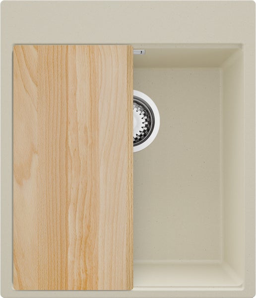 Küchenspüle mit Schneidebrett