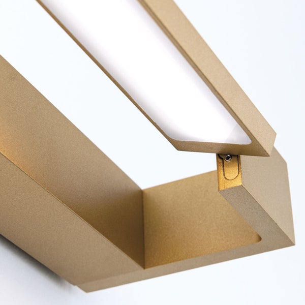 Moderne LED Wandleuchte mit schwenkbarem Leuchtenkopf in Metallausführung für Innenräume