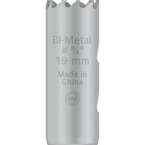 Bimetall Lochsäge, Durchmesser 19 Millimeter
