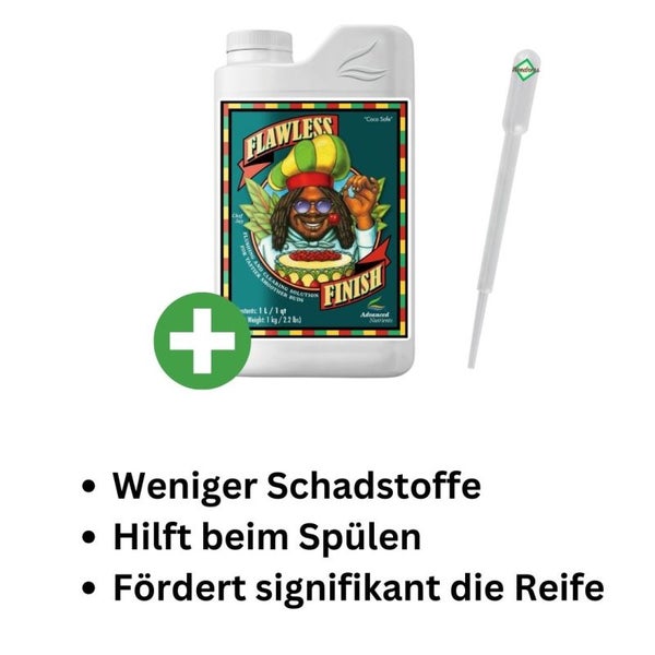 Advanced Nutrients Flawless Finish 1 Liter – Effektive Reinigung, Verbesserter Geschmack & Qualität, Ideal bei Überdüngung für Reine und Hochwertige Ernten