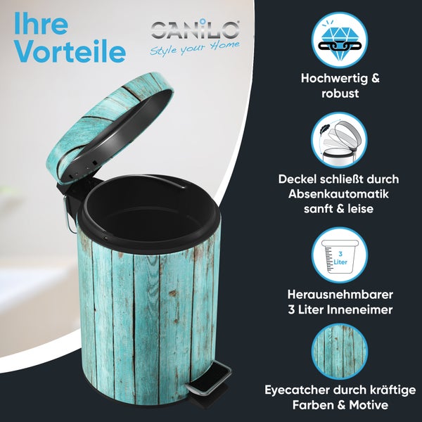 Sanilo Kosmetikeimer 3L mit Absenkautomatik Lumber