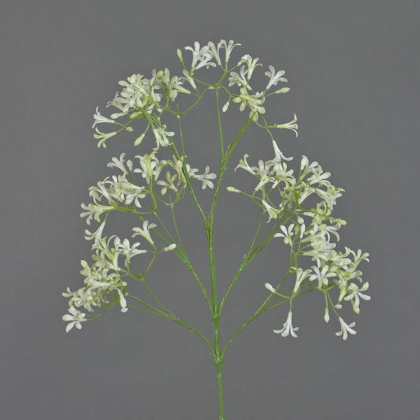Künstlicher Zweig Schleierkraut mit vielen kleinen weißen Blüten.