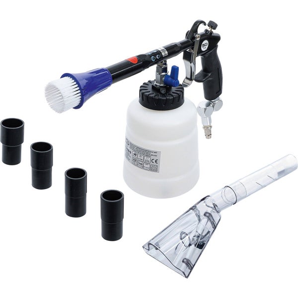 BGS Druckluft-Reinigungspistole mit Bürsten- und Saugaufsatz 7tlg. - 70150