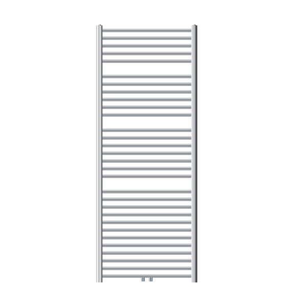 ECD Germany Badheizkörper - 750 x 1800 mm - Chrom - gebogen mit Mittelanschluss - Heizkörper Handtuchwärmer Handtuchtrockner